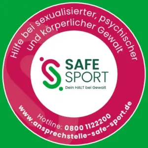 Bild mit Logo und Telefonnummer von Safe Sport