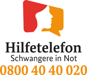 Logo des Hilfetelefons Schwangere in Not 0800 40 40 020